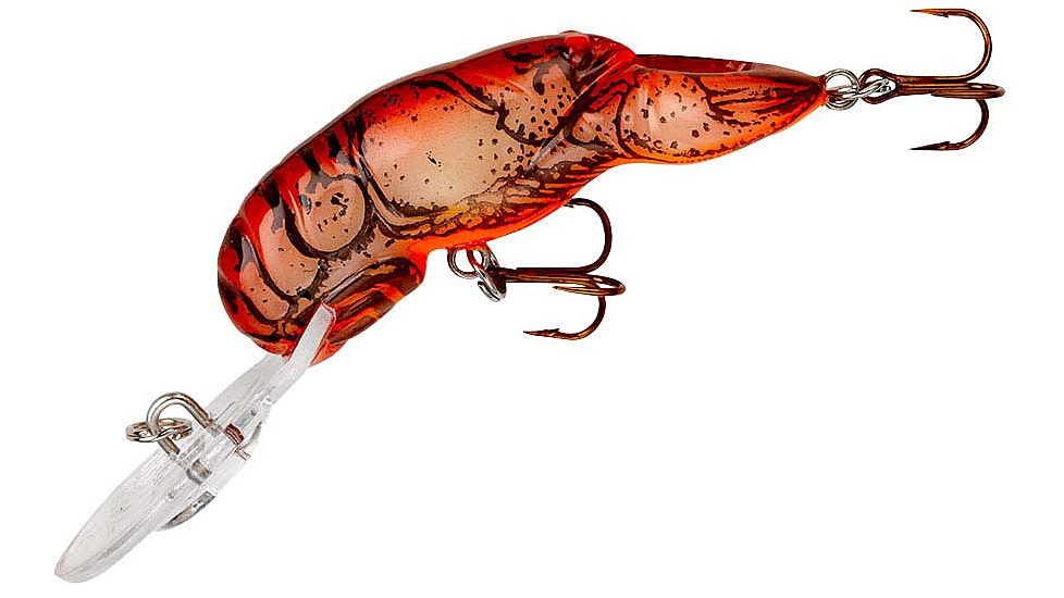 Rebel Lures Rebel Deep Teeny Wee Crawfish Lure, 1 1/2in, 1/9oz, Floating, Cajun Crawdad, D7735