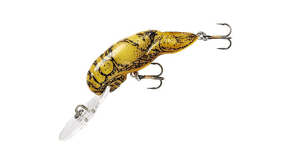 Rebel Lures Rebel Deep Teeny Wee Crawfish Lure, 1 1/2in, 1/9oz, Floating, Natural Tan, D77551