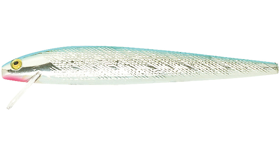 Rebel Lures Rebel Jointed Minnow Lure, Floating, Silver/Blue, 2 1/2in, 1/8oz, J5003