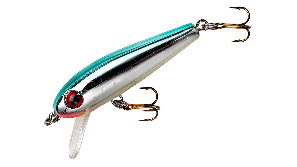 Rebel Lures Rebel Lures Rebel Value Minnow Lure, Floating, Silver/Blue, 1-5/8in 5/64 oz, F4903V