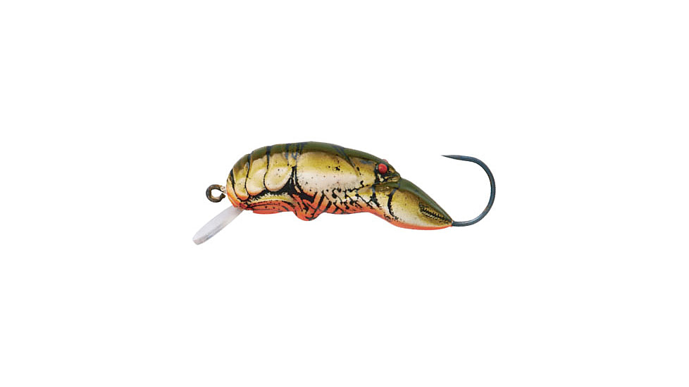 Rebel Lures Rebel Micro Crawfish, 1 5/16in, 1/16 oz, Stream Crawfish, F5860