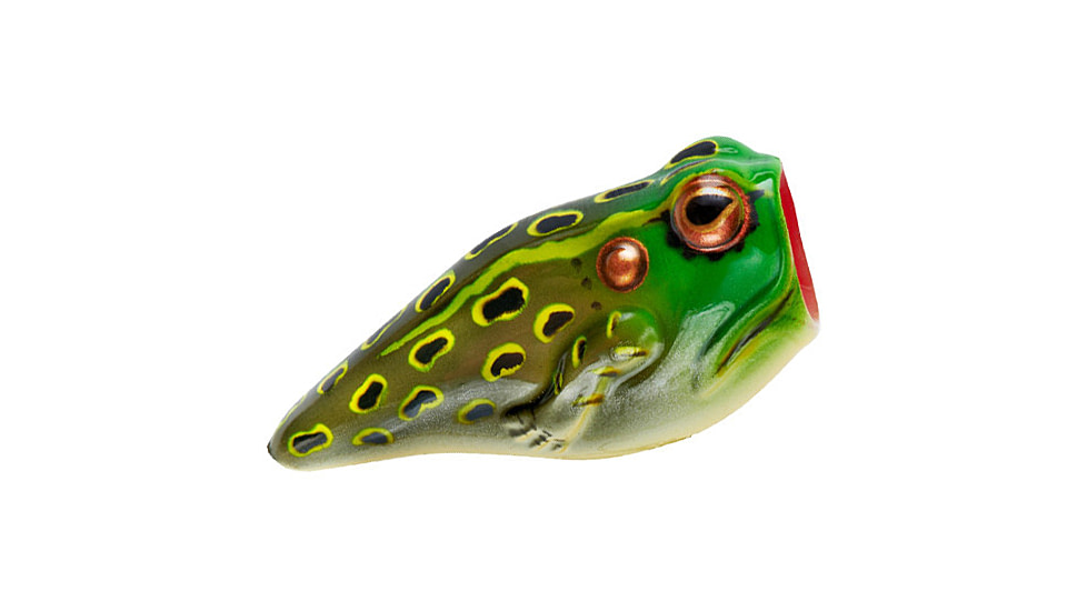 Rebel Lures Rebel PopN Frog Topwater Bait, 1 7/8in, 3/16 oz, Floating, Bullfrog, P20513