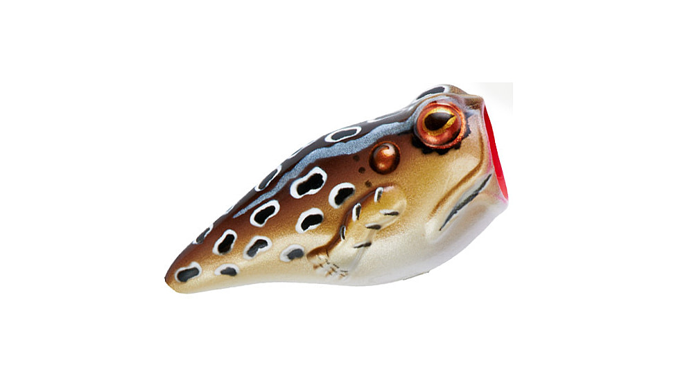 Rebel Lures Rebel PopN Frog Topwater Bait, 1 7/8in, 3/16 oz, Floating, Cricket Frog, P20512