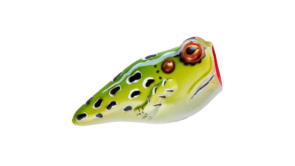 Rebel Lures Rebel PopN Frog Topwater Bait, 1 7/8in, 3/16 oz, Floating, Leopard Frog, P20511