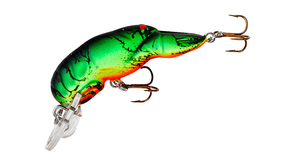 Rebel Lures Rebel Teeny Wee Crawfish Bait 1 1/2in, 1/10 oz, Floating, Firetiger, F7756