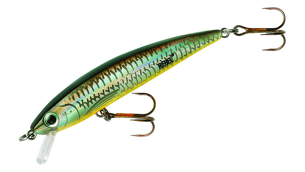 Rebel Lures Rebel Tracdown Ghost Minnow, Sinking, Black Back/Orange Belly, 2 1/2in, 1/8oz, TD47543