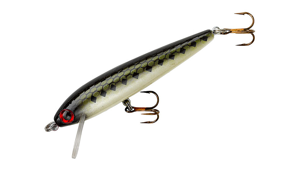 Rebel Lures Rebel Value Minnow Lure, 2 1/2in, 5/8oz, Floating, Bass, F50478V