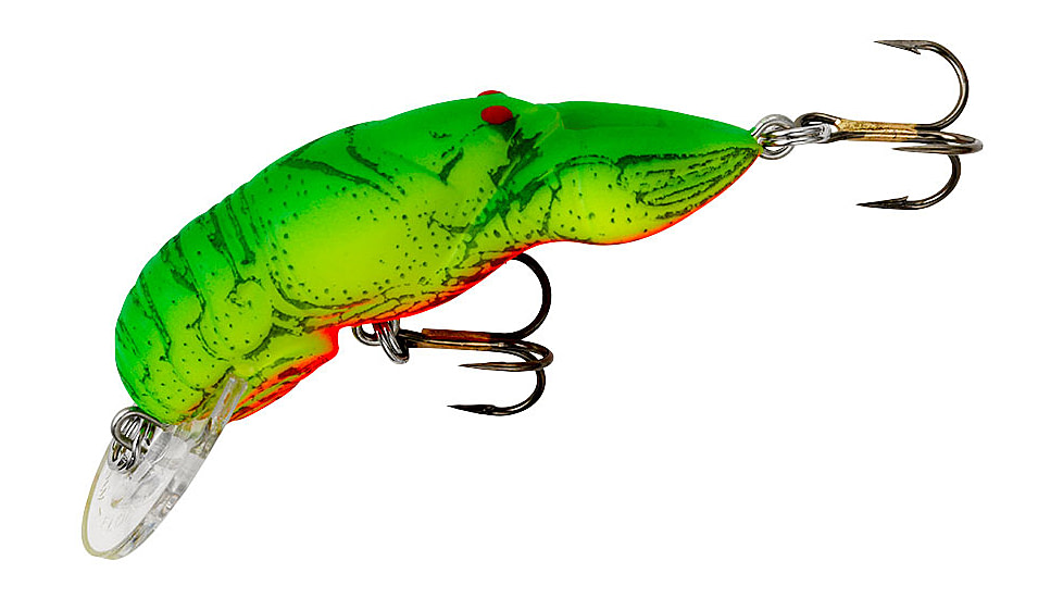 Rebel Lures Rebel Wee-Crawfish Crankbait 2in, 1/5oz, Floating, Chartreuse/Green Back, F7634