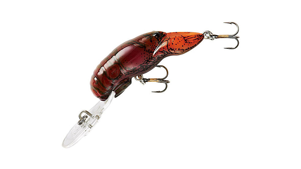 Rebel Lures Rebel Wee-Crawfish Crankbait 2in, 1/5oz, Floating, Flaming JuneBug, F76550