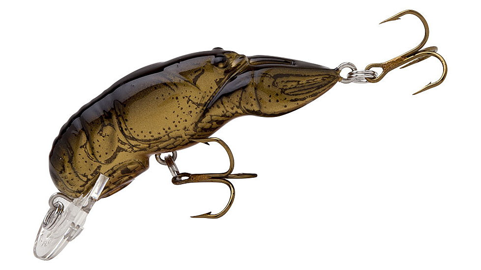 Rebel Lures Rebel Wee-Crawfish Crankbait 2in, 1/5oz, Floating, Moss Crawfish, F7684