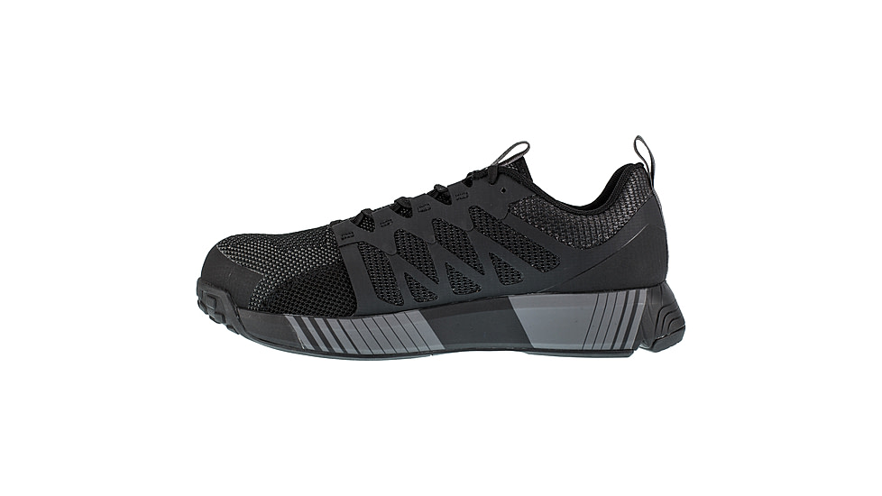 Reebok Fusion Flexweave Athletic Work Shoe - Mens, Wide, Black/Grey, 9, 690774486188