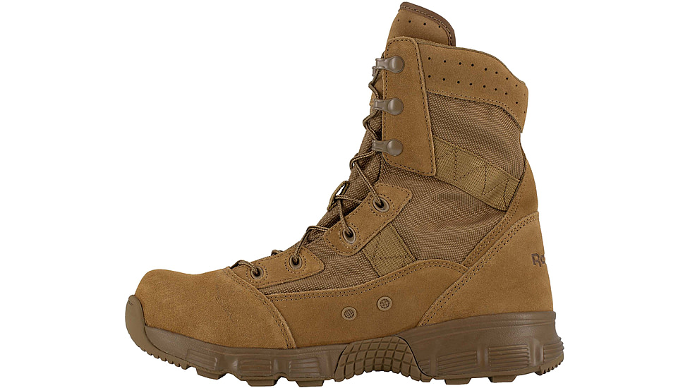 Reebok Hyper Velocity 8 Inch Boot, Leather, Coyote Brown, 6, W RB821-COYOTEBRN-6-W-W