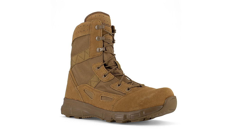 Reebok Hyper Velocity 8 Inch Boot, Leather, Coyote Brown, 6, W RB821-COYOTEBRN-6-W-W