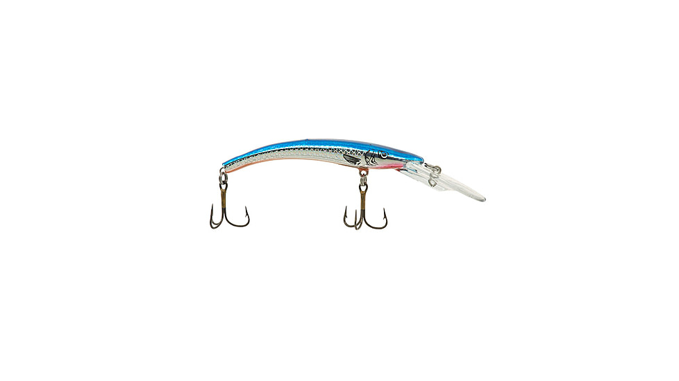 Reef Runner Deep Diver 800 Rattling Minnow, 28ft Diving Depth 6 3/16in, 5/8oz, Floating, Blue Hawaiian, 80070