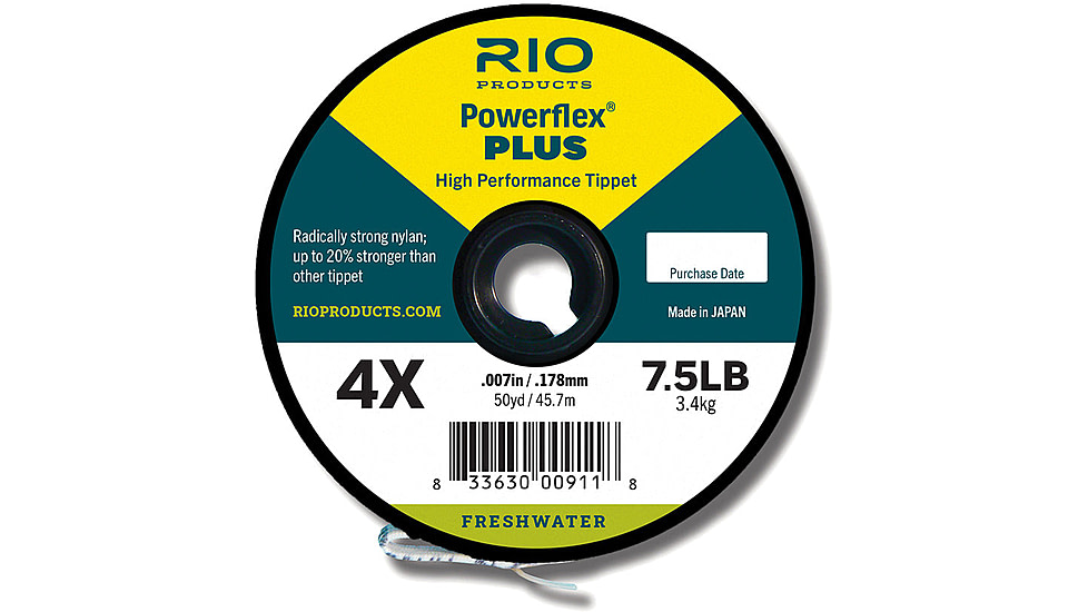 RIO Products Powerflex Plus 1X Tippet, 50yd, RIO-22037