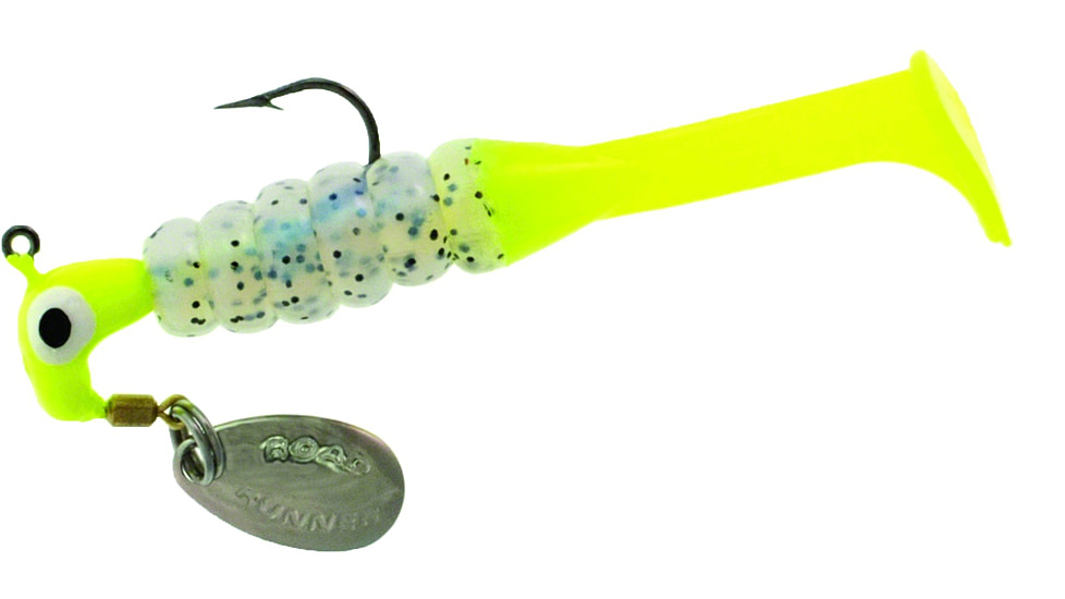 Road Runner Slabalicious with Spare Body 1+1 - 1 Rig Bait, Chr/Chr Shiner, 1/8oz, 1 Body Pack, 703-012