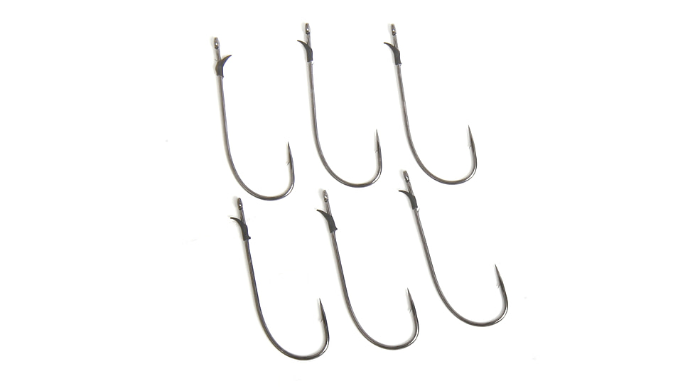 Roboworm Gamakatsu Rebarb Medium Wire Hook, Size 2/0, 6 Per Pack, GA-2/0