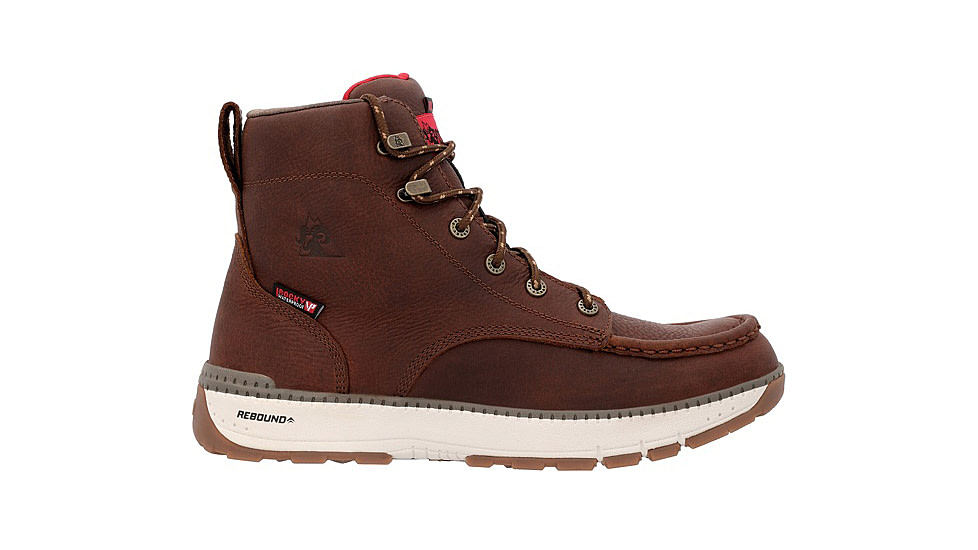Rocky Boots Rebound Wedge Composite Toe Work Boot - Mens, 6in, Tobacco, 12, RKK0435-M-12