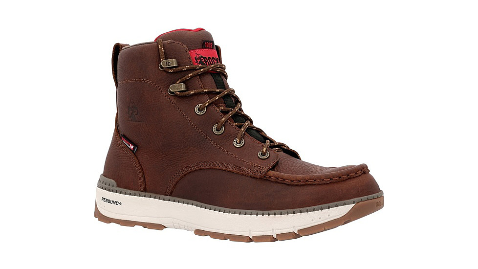 Rocky Boots Rebound Wedge Composite Toe Work Boot - Mens, 6in, Tobacco, 12, RKK0435-M-12