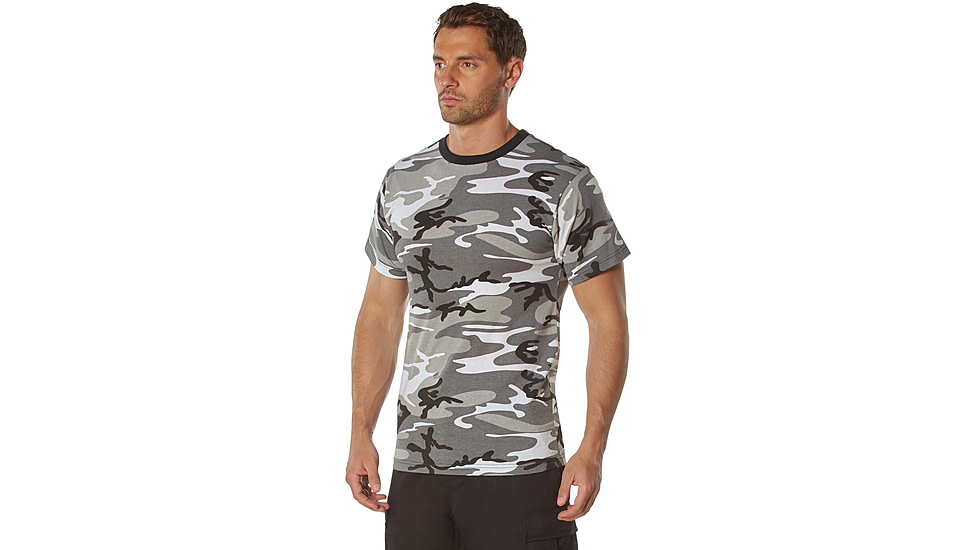 Rothco 100% Cotton Camo T-Shirt - Mens, City Camo, Small, 60580-CityCamo-S