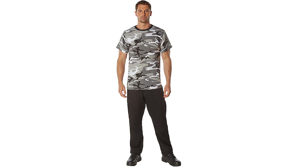 Rothco 100% Cotton Camo T-Shirt - Mens, City Camo, Small, 60580-CityCamo-S