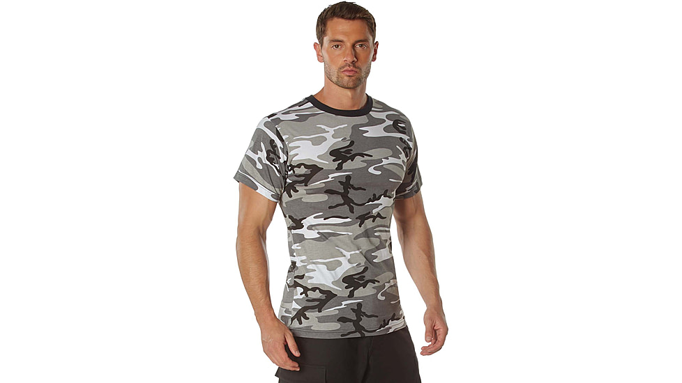 Rothco 100% Cotton Camo T-Shirt - Mens, City Camo, Small, 60580-CityCamo-S
