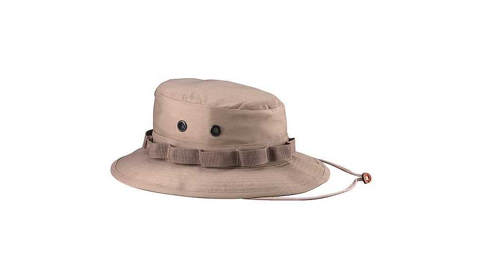 Rothco 100% Cotton Rip-Stop Boonie Hat, Khaki, 7 1/4, 5815-Khaki-714