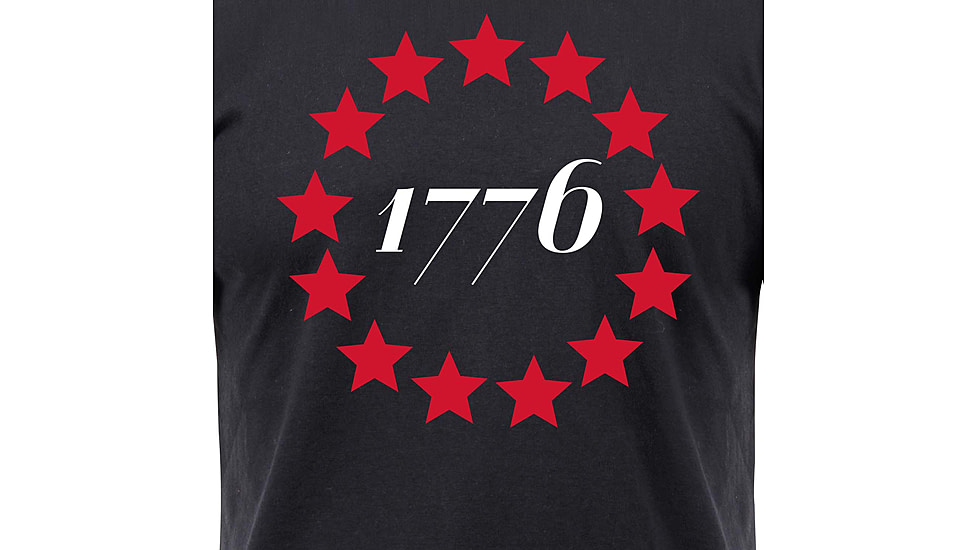 Rothco 1776 T-Shirt - Black, Small, 10831-S