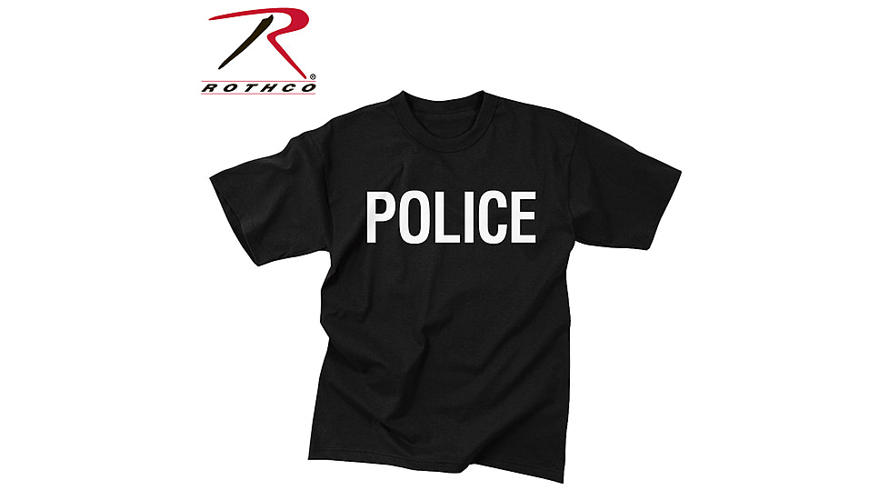 Rothco 2-Sided Police T-Shirt, Small, 6612-S
