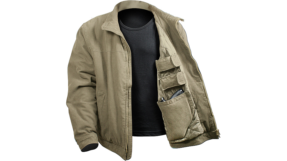 Rothco 3 Season Concealed Carry Jacket, Khaki, Small, 5385-Khaki-S