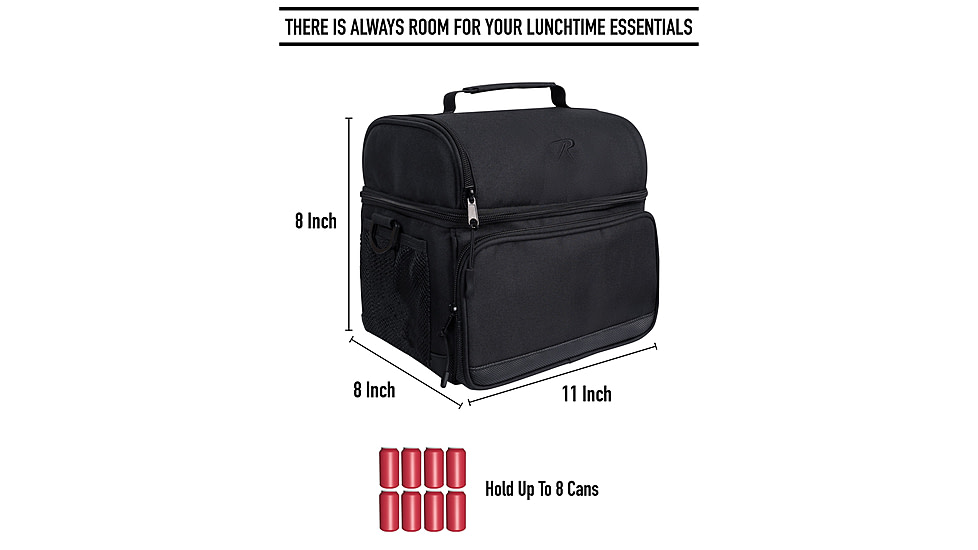 Rothco 925 Lunch Cooler, Black, 29090-Black