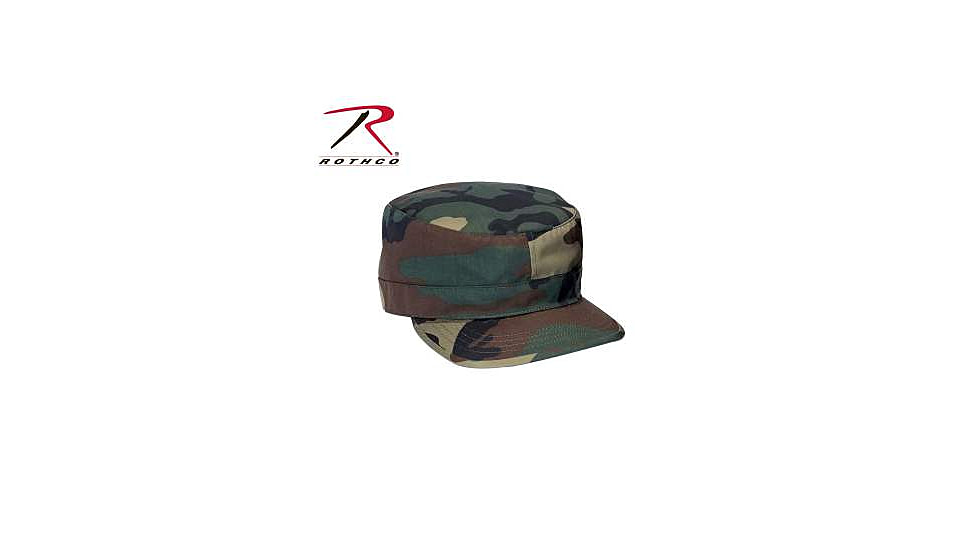 Rothco Adjustable Camo Fatigue Cap, Woodland Camo, 4540-WoodlandCamo