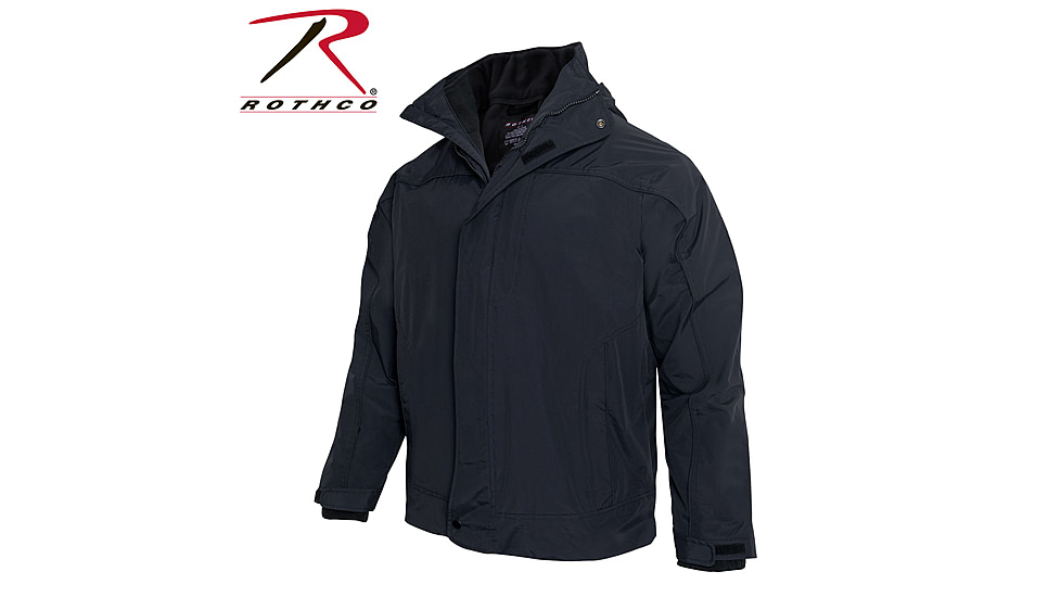 Rothco All Weather 3 In 1 Jacket, Midnight Navy Blue, Small, 1857-MidnightNavyBlue-S