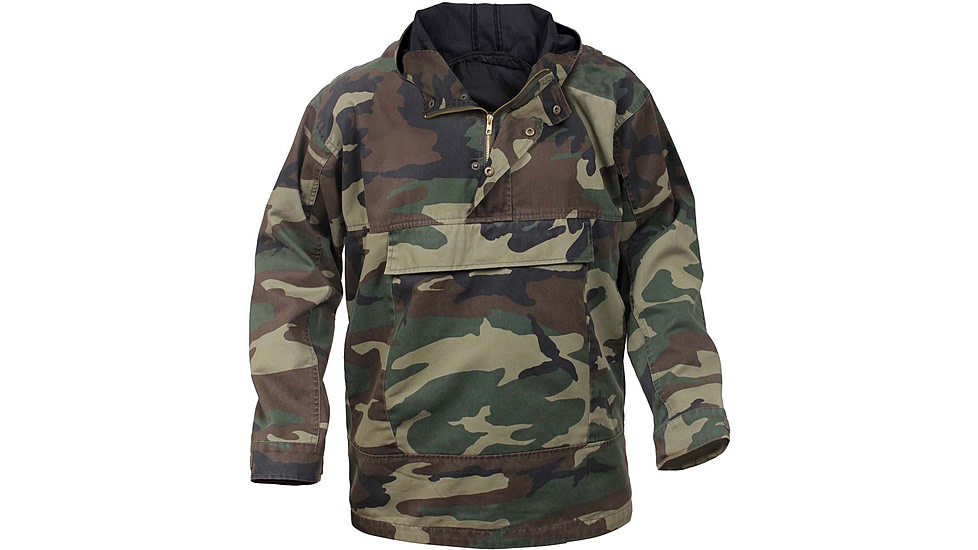 Rothco Anorak Parka, Woodland Camo, M, 3847-WoodlandCamo-M