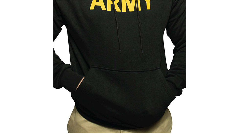 Rothco Army Printed Pullover Hoodie - Mens, Black, Small, 10053-S