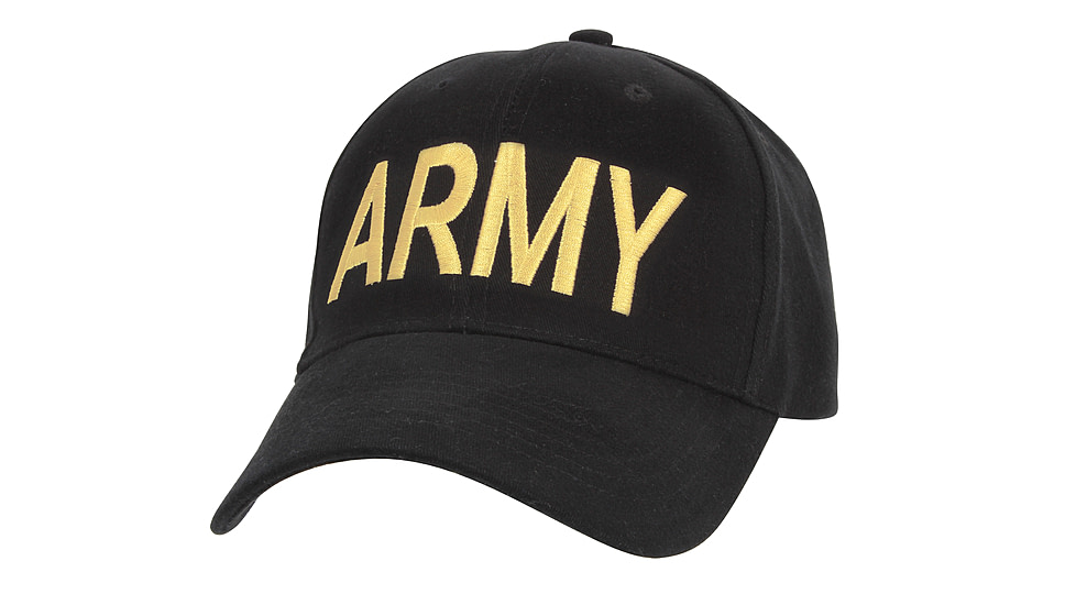 Rothco Army Supreme Low Profile Cap, Black, 9285-Black