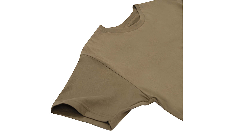 Rothco Athletic Fit Solid Color T-Shirt, Brown, Medium, 17470-Brown-M