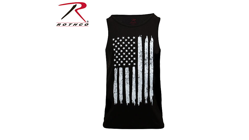 Rothco Distressed U.S. Flag Tank Top, Medium, 6622-M