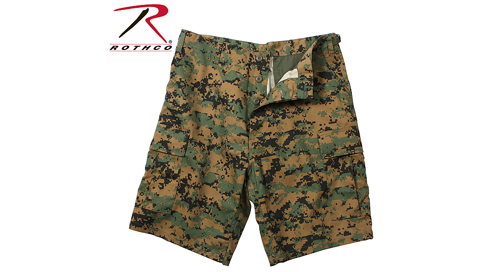 Rothco Camo BDU Shorts, Tri-Color Desert Camo, Large, 7672-Tri-ColorDesertCamo-L