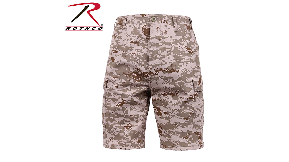 Rothco Camo BDU Shorts, Tri-Color Desert Camo, Large, 7672-Tri-ColorDesertCamo-L