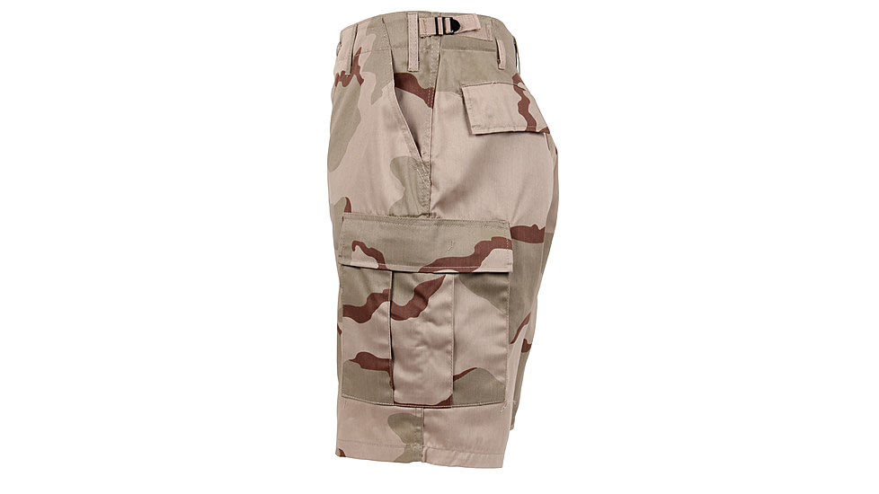 Rothco Camo BDU Shorts, Tri-Color Desert Camo, Large, 7672-Tri-ColorDesertCamo-L