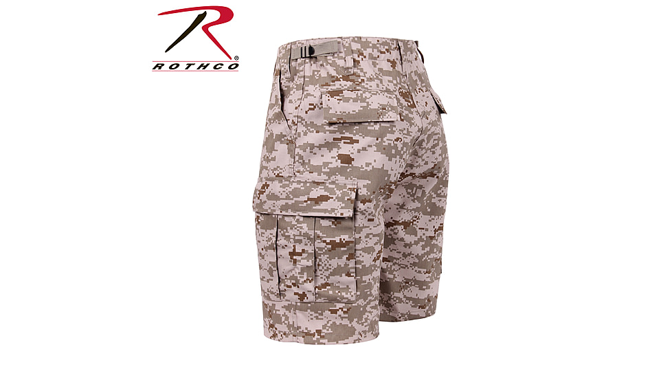 Rothco Camo BDU Shorts, Tri-Color Desert Camo, Large, 7672-Tri-ColorDesertCamo-L