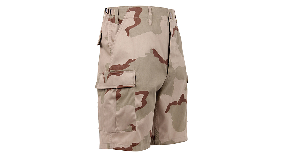 Rothco Camo BDU Shorts, Tri-Color Desert Camo, Large, 7672-Tri-ColorDesertCamo-L