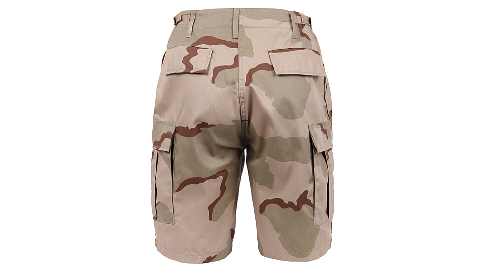 Rothco Camo BDU Shorts, Tri-Color Desert Camo, Large, 7672-Tri-ColorDesertCamo-L