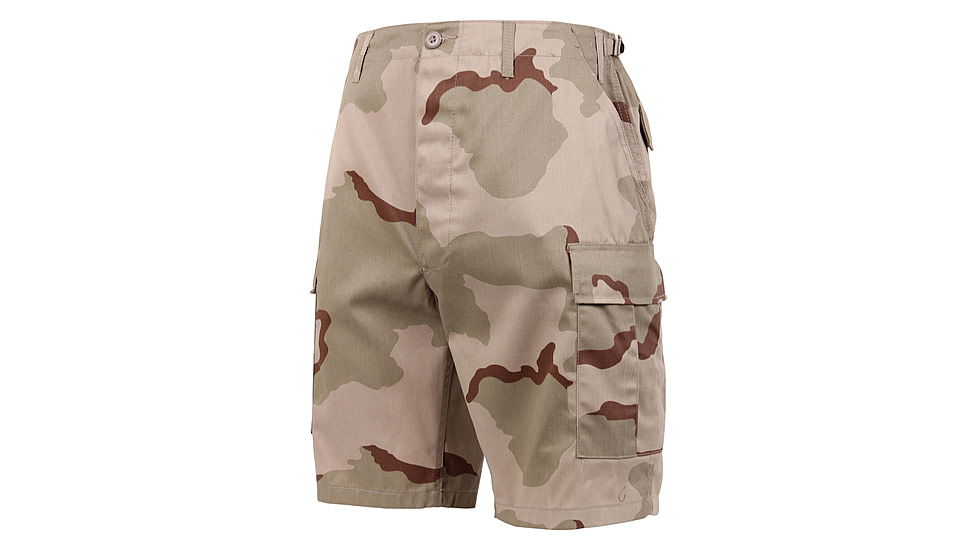 Rothco Camo BDU Shorts, Tri-Color Desert Camo, Large, 7672-Tri-ColorDesertCamo-L
