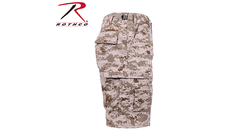Rothco Camo BDU Shorts, Tri-Color Desert Camo, Large, 7672-Tri-ColorDesertCamo-L