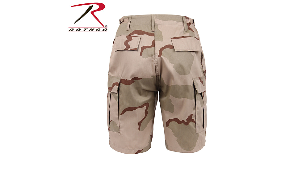 Rothco Camo BDU Shorts, Tri-Color Desert Camo, Large, 7672-Tri-ColorDesertCamo-L
