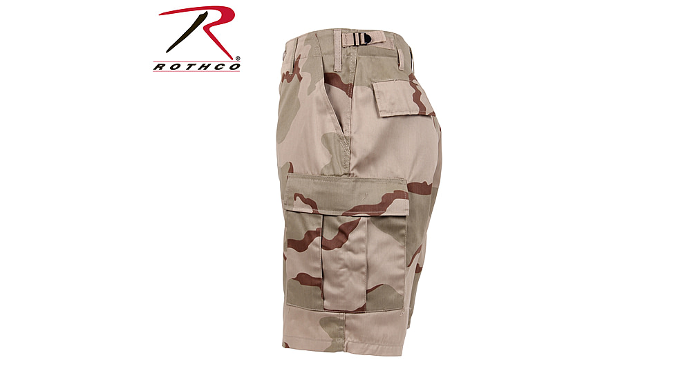 Rothco Camo BDU Shorts, Tri-Color Desert Camo, Large, 7672-Tri-ColorDesertCamo-L