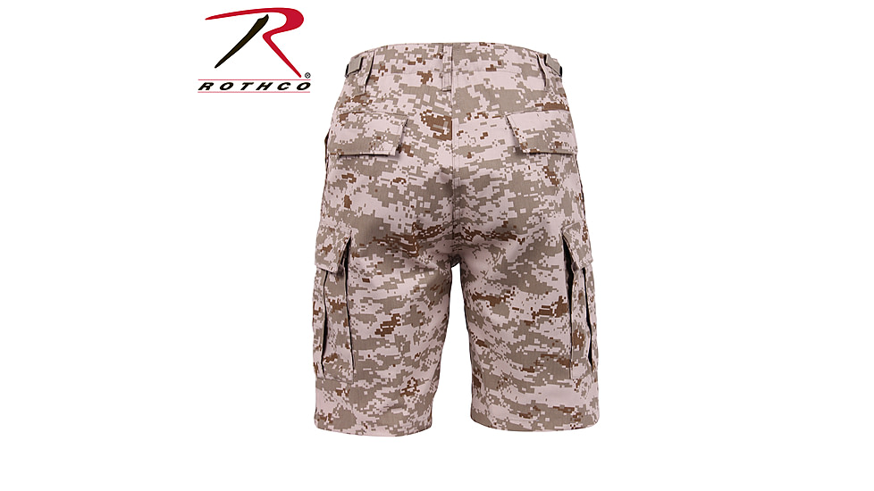Rothco Camo BDU Shorts, Tri-Color Desert Camo, Large, 7672-Tri-ColorDesertCamo-L