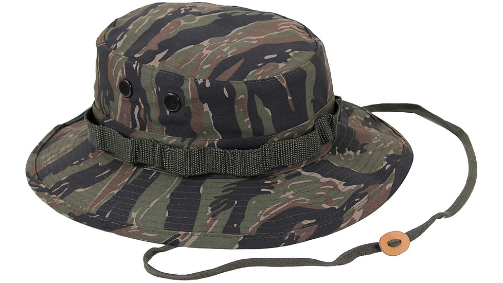 Rothco Camo Boonie Hat, Tiger Stripe Camo, 7 3/4, 5816-TigerStripeCamo-734